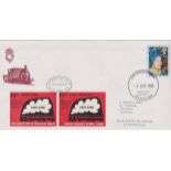 Great Britain FDCI 1980 (4 Aug) Queen Mothers 80th Birthday, Ffestiniog Railway Letter Stamps and