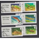 Great Britain Post and Go 2013 Freshwater Life FS71-FS76 F.U. set of 6 1st class up to 100g Type II