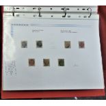 Denmark 1851-1961 Ring binder with sleeved neatly typed described pages of definitives and