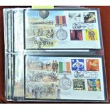 Great Britain FDC's 1999-2001 Military Medals and Campaigns, JS5C series superb (26)