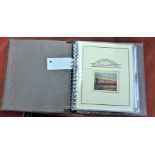 Great Britain 1988 150th Anniversary of The Travelling Post Office. An album of Benham Silk TPO