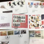 Great Britain FDC's 2001 Presentation Packs to 2006, wholesale stock mostly up to 10+ of each,