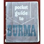 British WWII Pocket Guide to Burma booklet issued to British Soldiers who served in Asia and