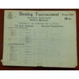British 7th Queen's Hussars Boxing Tournament - (Command Gymnasium Redford Barracks) Wednesday, 18th