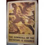 British 1960/70s The War WWII in Posters reprint of the famous war in the desert post "The