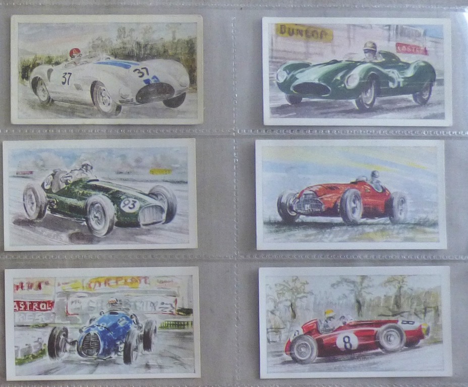 Castrol Oil Racing Cars 1955 set X24/24 cards, Good condition