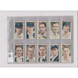 Ardath Tobacco Co Ltd Cricket, Tennis and Golf celebrities (Grey GB Issue) 1935 Set 50/50 cards,