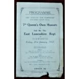 British Programme of the Army Inter-Unit Team Championship (Southern Group Final) - 7th Queen's