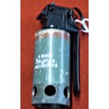 British Nic 6 bang Distraction grenade, code on body NIC-05/09-19. In good condition with some