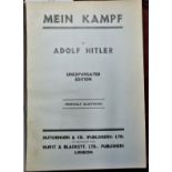 Hitler's Mein Kampf Bound copy of the famous edition which was translated for English readers in a