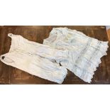 Vintage Ladies Cotton Under Garments x 6 some need repair and some marks (especially on one