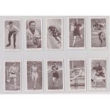 WA & RS Churchman, Kings of Speed set 50/50 cigarette cards VGC including No 45 Jesse Owens