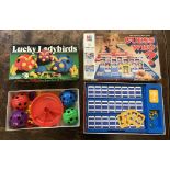 Board Games Guess Who? the mystery face game And Lucky Ladybirds entertaining dice game. Contents