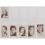United Services Co Ltd Popular Screen Stars 6 cards of 50, 1937 5 excellent condition and 1 poor