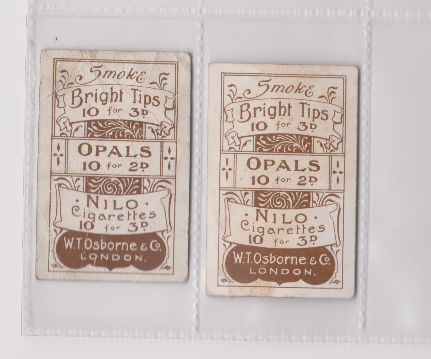 W T Osborne & Co Naval & Military Phrases 1904 series 2/40 cards, poor condition - Image 2 of 2