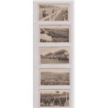 Lucana, Famous Racecourses cigarette cards 1926 (small size) 5/50 series cards, VGC