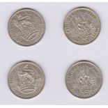 GB Shillings 1944 English & Scottish 1945 English, 1546 Scottish all EF or better (4)