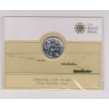 2014 £20 Silver Coin, First World War I commemorative in Royal Mint Pack