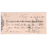 Isle of Man Banking Company Limited Ramsey Branch, 1867 used order, used black on cream