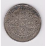 1855 Victoria Gothic Florin, VF/GVF rather grubby