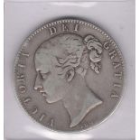 GB 1845 VIII Victoria Crown, Fine