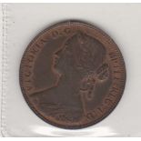 1860 Victoria Penny GVF or better, with considerable lustre