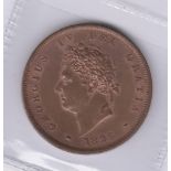 1826 George IV Penny, AEF with considerable lustre, S3823