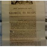 George III Parliamentary Act concerning the restrictions of bringing Coal and other flammable