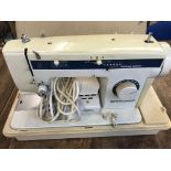 Vintage Crown Point Electric Sewing machine in case, untested, buyer collects