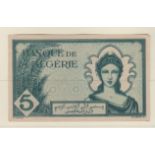 Algeria 1942 5 Francs, Good EF+