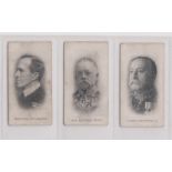 Taddy & Co, Admirals & Generals (The War) Series 1, 1915, 3 x cards 19, 27 & 34. Good to very good