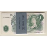 1967 £1 J.S. Fforde, GOEBEL machine, prefix U02E BE 76f, run of ten consecutive, UNC