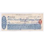 Wilts & Dorset Banking Company Limited, Marlborough, Pewsey Agency, 1903 used RO 10.3.1903, blue