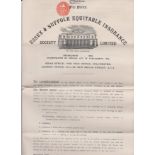 Insurance - 1928 Fire Policy, Essex & Suffolk Equitable Insurance Society Limited on a Essex