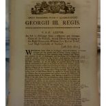 George III Act of Parliament concerning TRH William Carr Earl of Erroll, 9th July 1800 - An act to