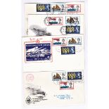 Great Britain FDC's 1963 (31 May) Lifeboat Conference Phosphor set FDCs (4) includes Southampton '