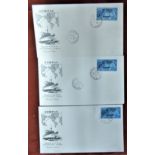 Great Britain FDC's 1963 (3 Dec) Compac Cable Phosphor FDCs(3) A/B