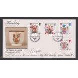 Great Britain FDC's 1984 (17 Jan) Heraldry set on Heirlooms FDC and H/S signed Duke of Norfolk
