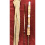 Granville solid fibreglass 7ft 6" spinning rod, two piece, Tunbridge Wells Rod Company, early 60s