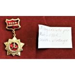 Soviet Russian USSR Military Athletic Proficiency Badge, in Russian inscription Warrior