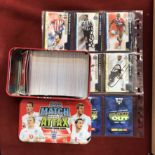 Match Attack, Special Tin Topps Football Trading Card Game plus player signed cards (14). Signatures