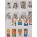 Barratt & Co & Bassett, football related and 5 cricket, 40 small cards, 27 medium cards and odds,
