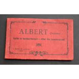 Albert (Somme) 'Après le bombardment - After the Bombardment' Postcard Booklet, a stapled cover with