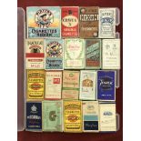 A quantity of vintage cigarette packets (19) including Players Navy Cut Cigarettes Medium, Craven A,