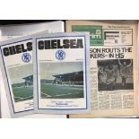 Chelsea FC football programmes x 19 (1975-76) football programmes, Home (11) Incl FA Cup,