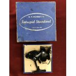 K.P. Morritt's Intrepid Standard made in England, vintage fishing reel, good condition, boxed