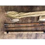 Richard Chapman & Co, Ware, Herts 550 MK4 Carp rod, 1960s vintage fishing rod. 10ft, 3 piece,