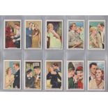 Gallaher Ltd Famous Film Scenes set 48/48 cigarette cards, VGC featuring actors from movies The