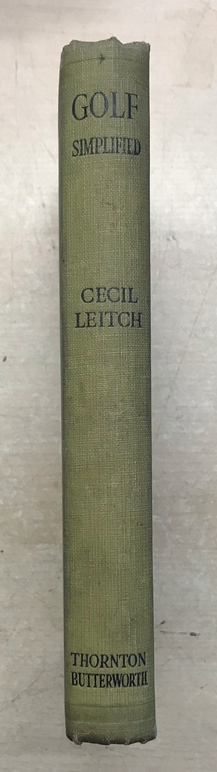 Golf Simplified Hardcover 1924 by Cecil Leitch "Winner Ladies' Open Championships 1914, 1920, 1921…" - Image 4 of 5