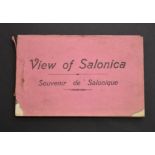 View of Salonica - Souvenir de Salonique which shows views from the Campaign 1914-1918 a stapled